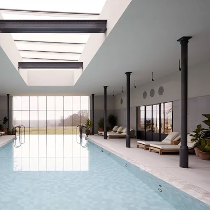 the bothy by wildsmith at heckfield place wellness pool area