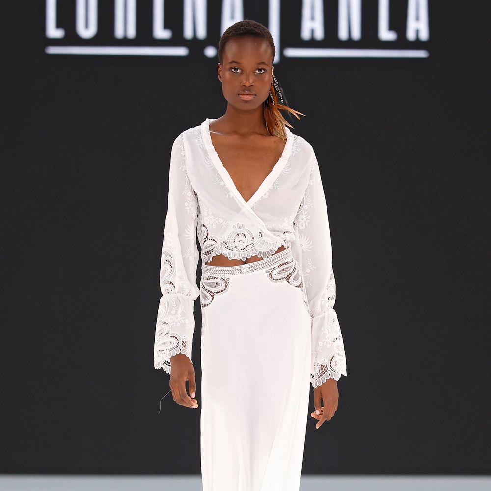 Lorena Panea Two Piece Simple Bridal Outfit -  Barcelona Bridal Fashion Week Trend Report