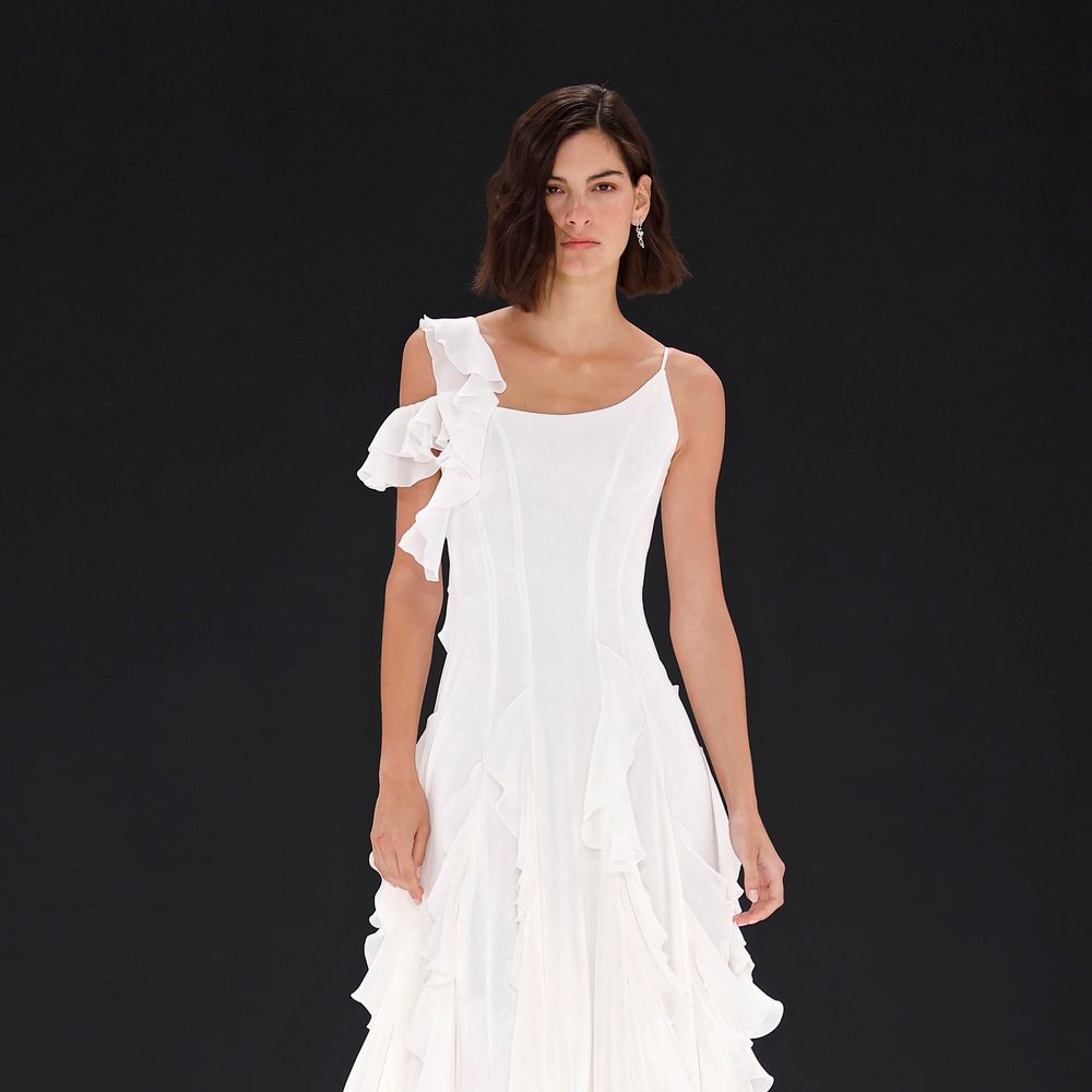 Marta Martí Subtle Ruffle Details  - Barcelona Bridal Fashion Week 2025