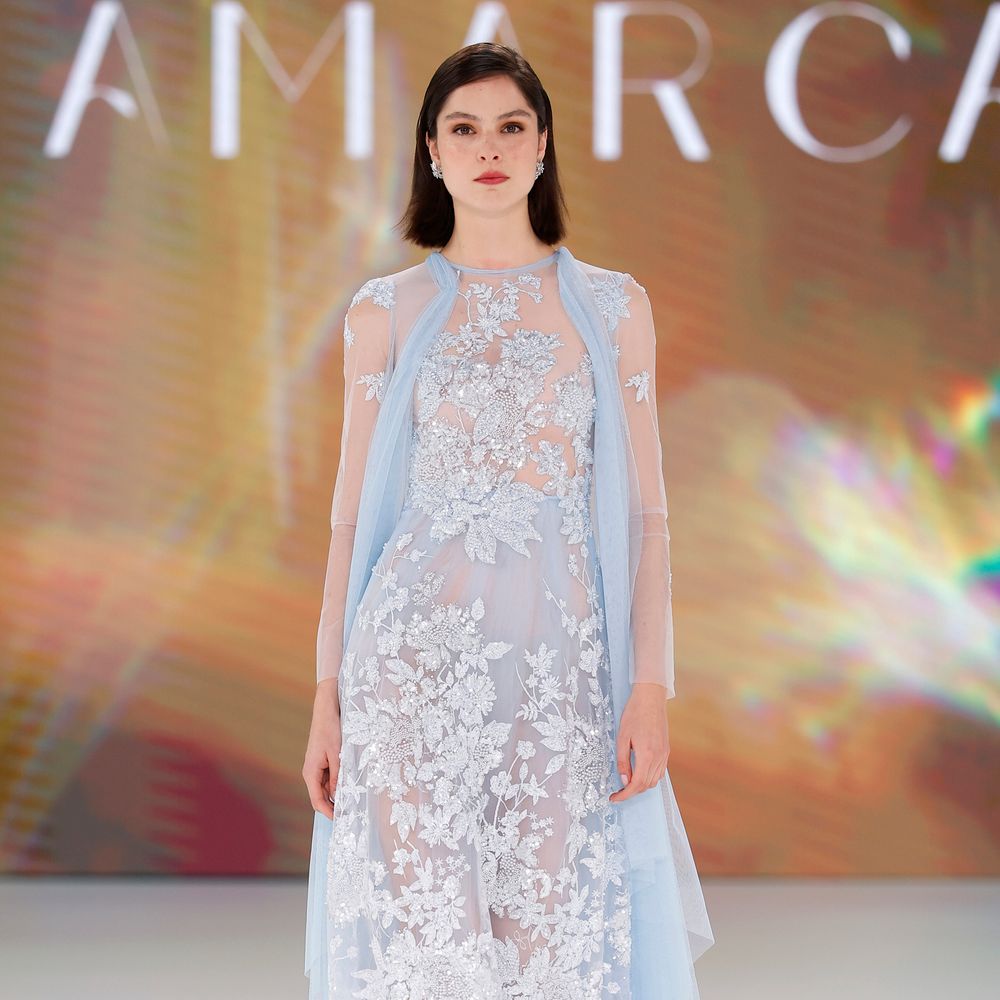 Amarca Blue Hues Dress - Barcelona Bridal Fashion Week 2025 Trends 