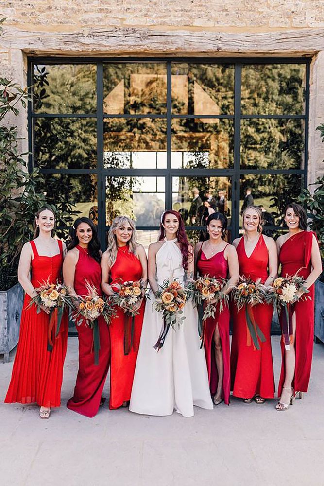 50 Red Wedding Theme Ideas | Bold Bridesmaid Dresses, Decor & More 50 Red Wedding Theme Ideas | Bold Bridesmaid Dresses, Decor & More