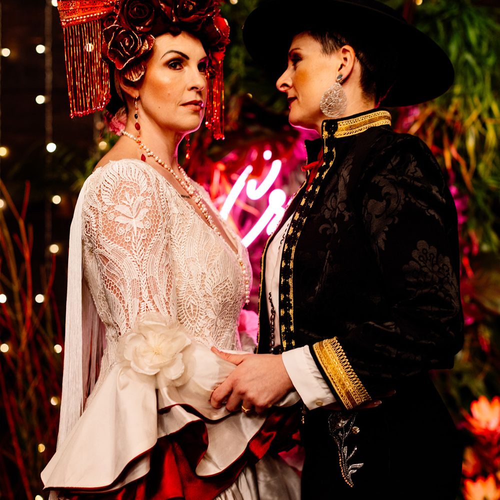 two-brides-at-strictly-ballroom-inspired-shoot