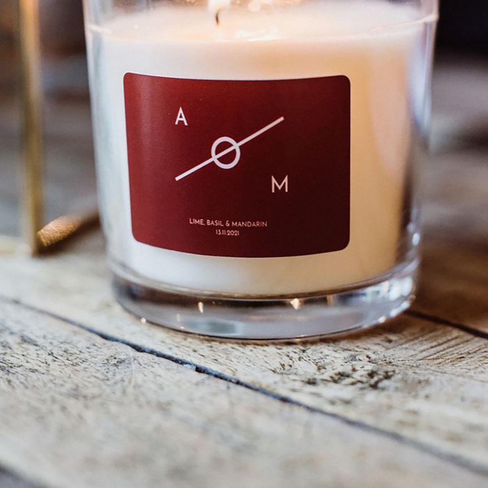 Custom Scented Wedding Candle Wedding Favours