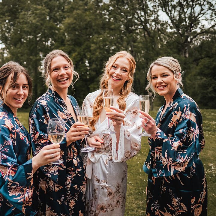 bridal-party-in-patterned-robes