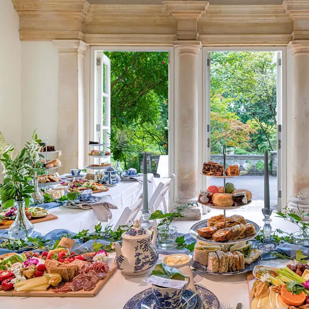 Heritage Parks Bath wedding venue lunch spread