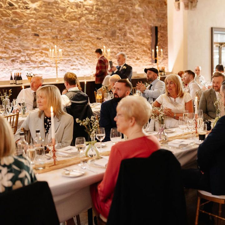 wedding-guests-listen-to-wedding-speeches