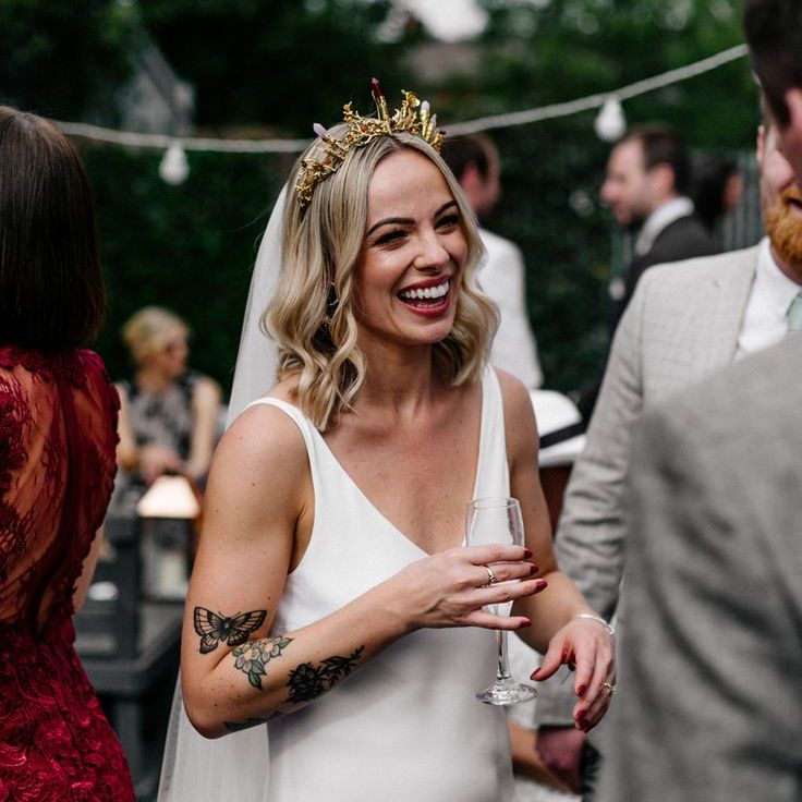 Gold Bridal Crown with Jewels Norwegian wedding tradition
