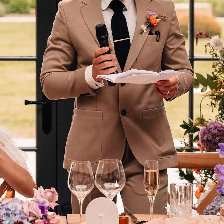 Groom Reading Wedding Speech