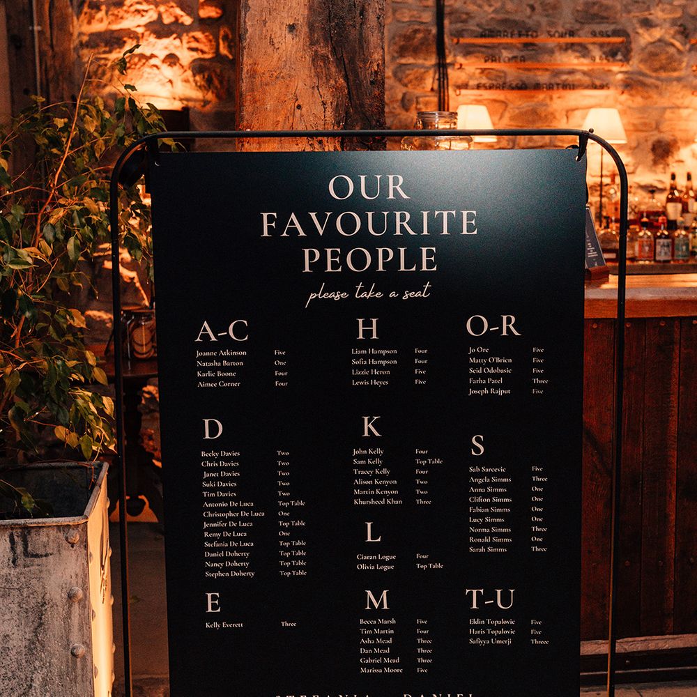 monochrome-wedding-table-plan-sign