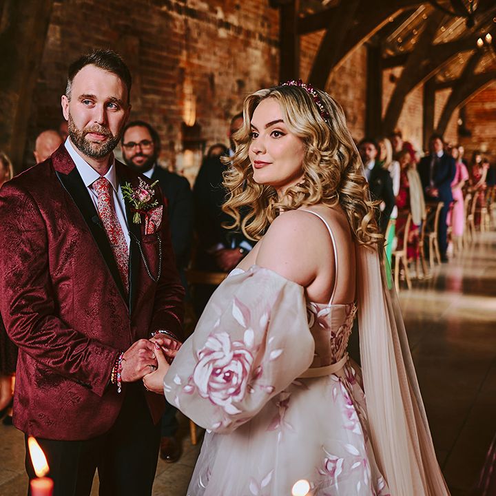 bride-and-groom-holding-hands-for-their-wedding-ceremony
