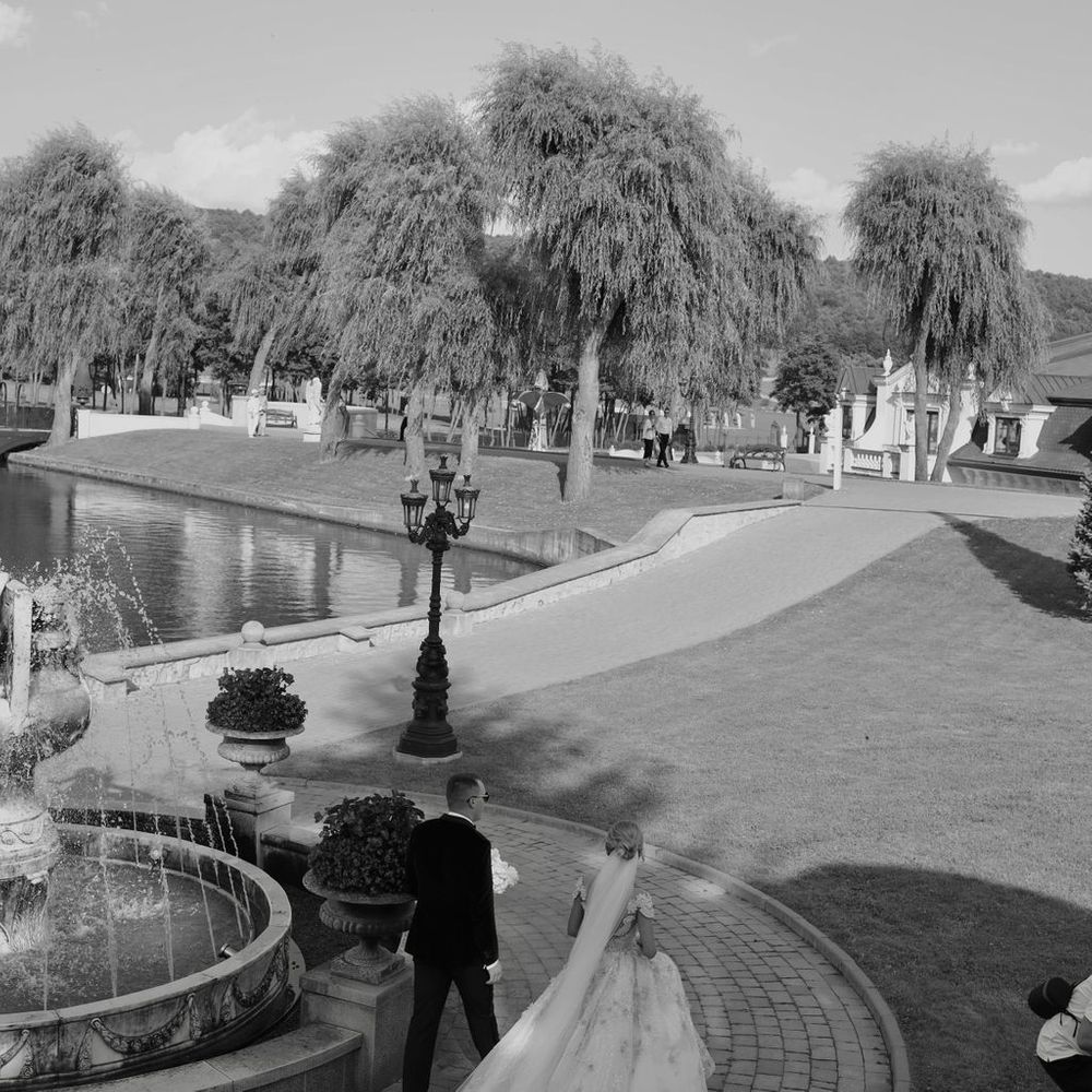 bride-and-groom-walking-around-venue