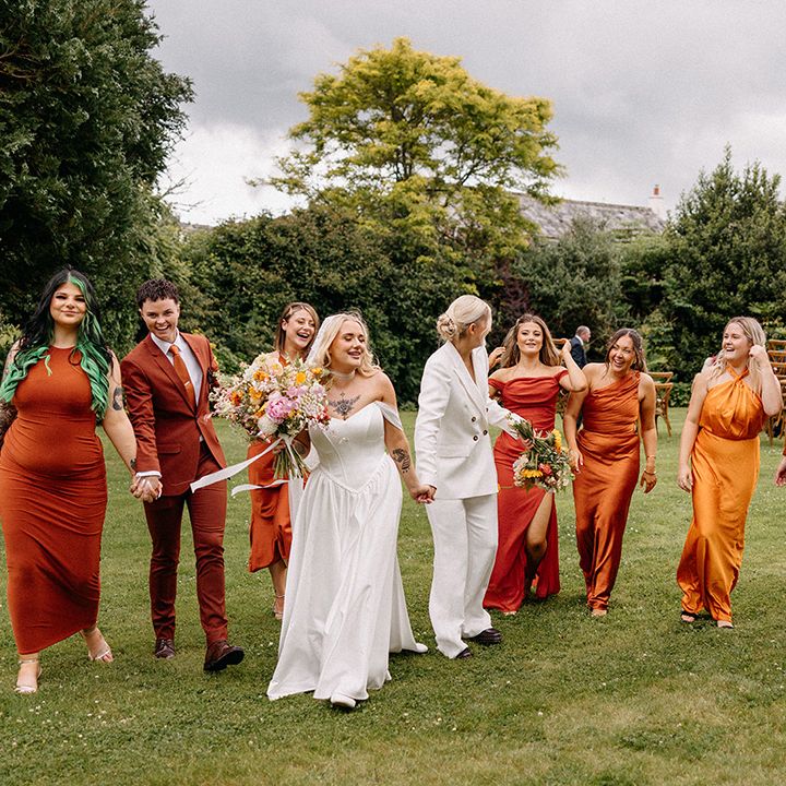 orange-bridesmaid-dresses-and-suits-for-autumnal-wedding
