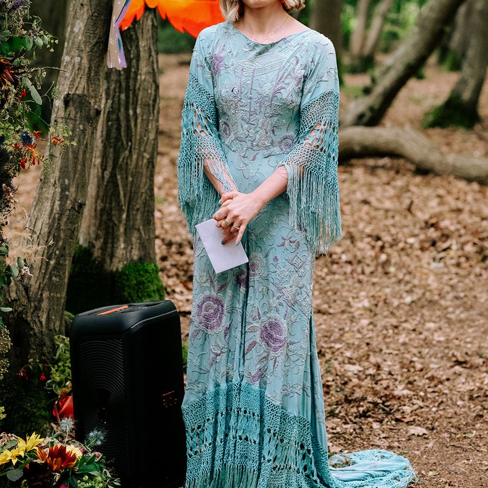 bride-in-boho-blue-wedding-dress