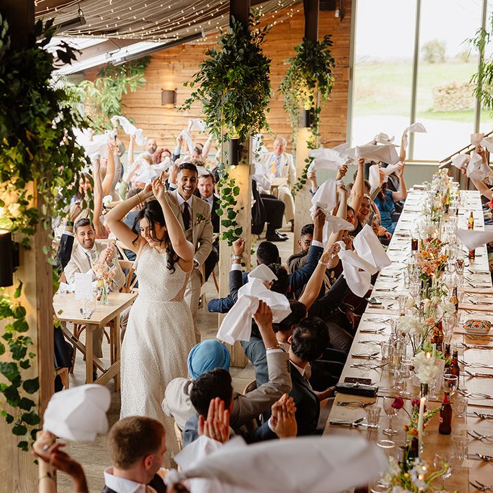 fun-wedding-entrance-to-the-wedding-breakfast