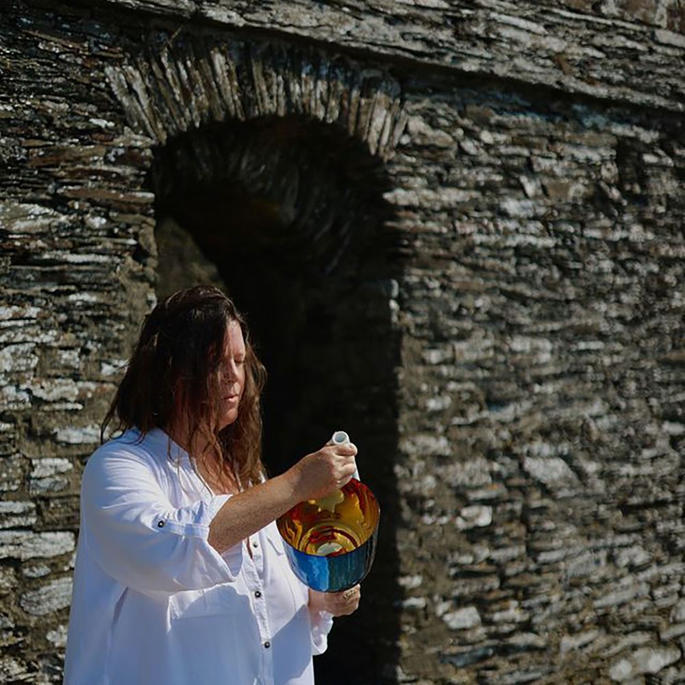 Cacao ceremony by the sea for wellness hen do by Polhawn Fort