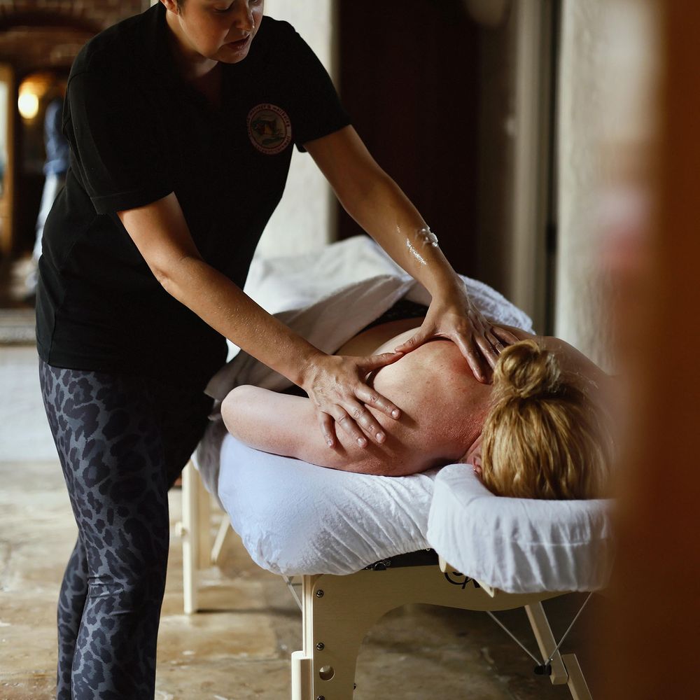 Massage and spa options at Polhawn Fort for wellness hen do