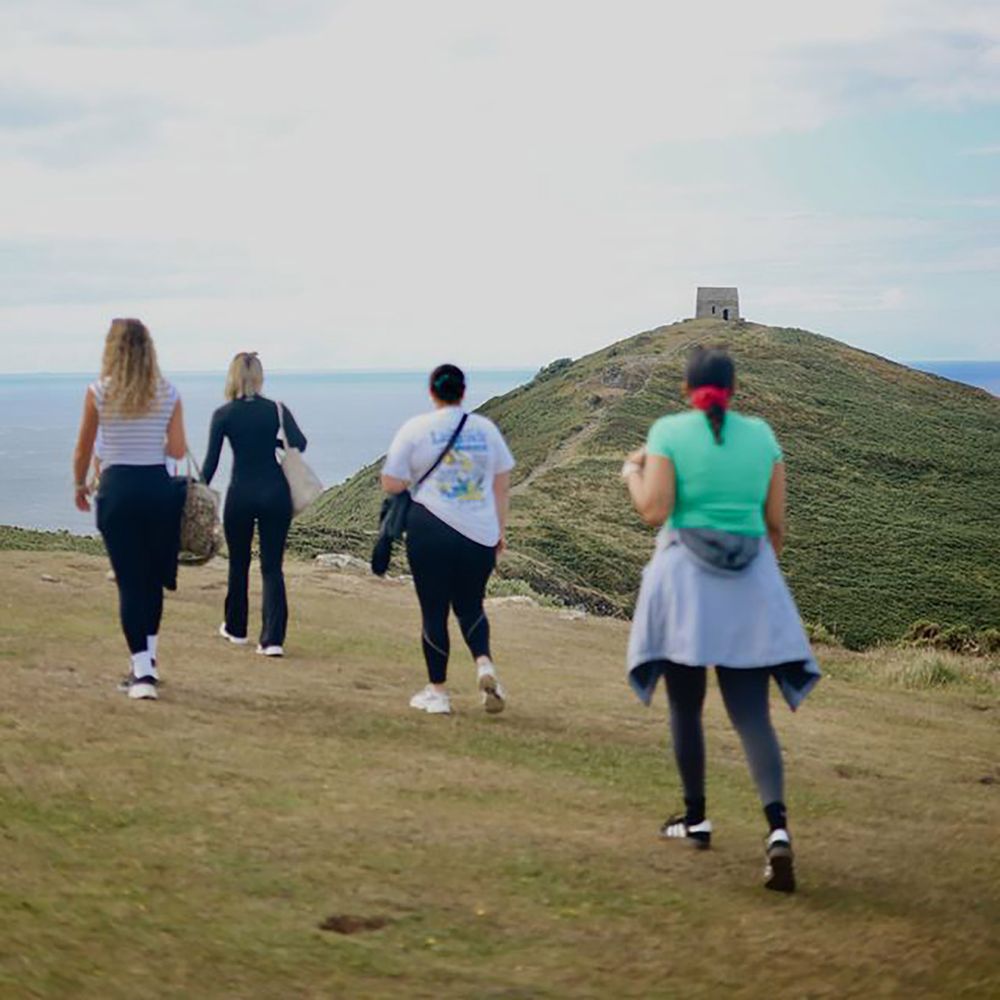 Hen do wellness walk to Rame Head from Polhawn Fort