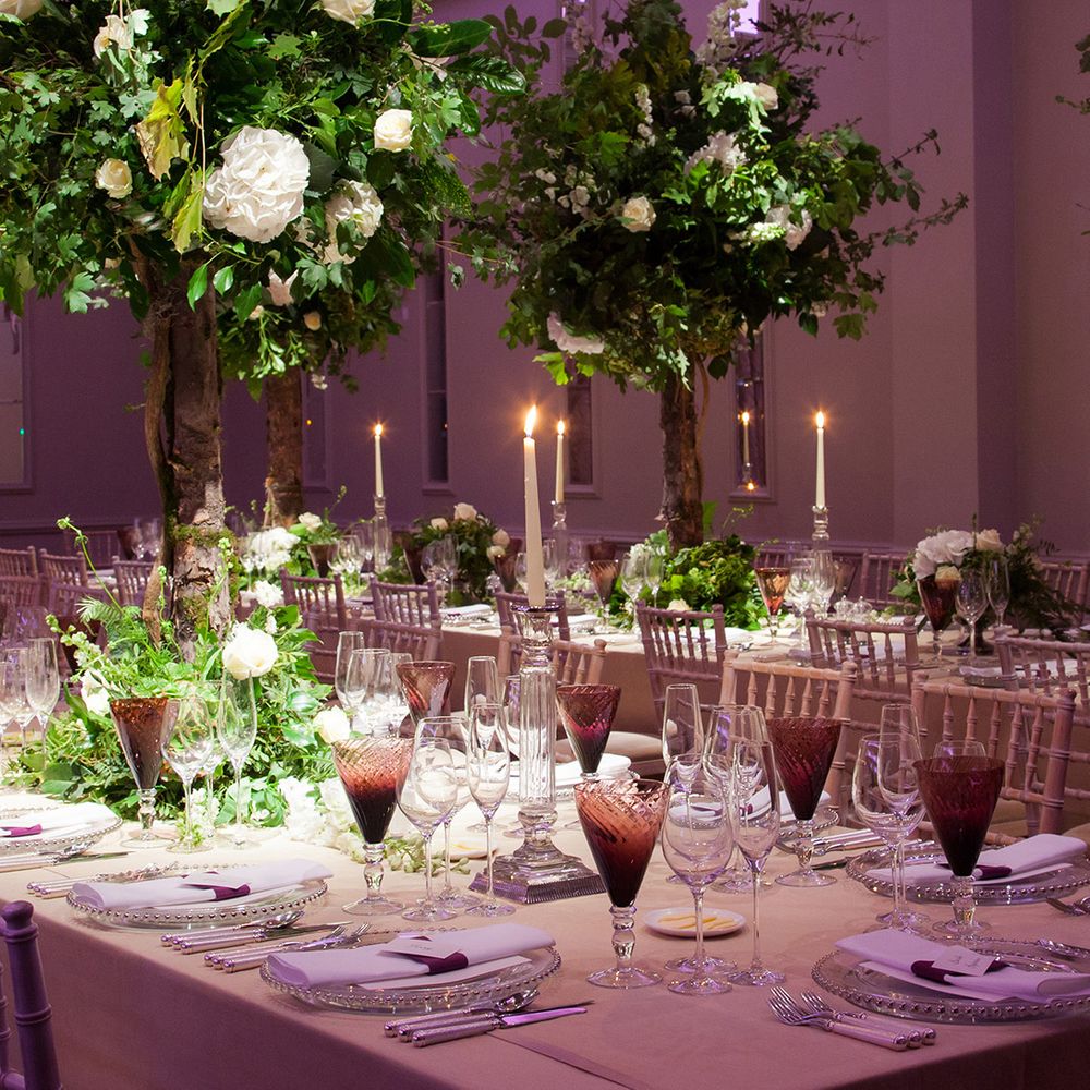 Cosy wedding breakfast at Sopwell House