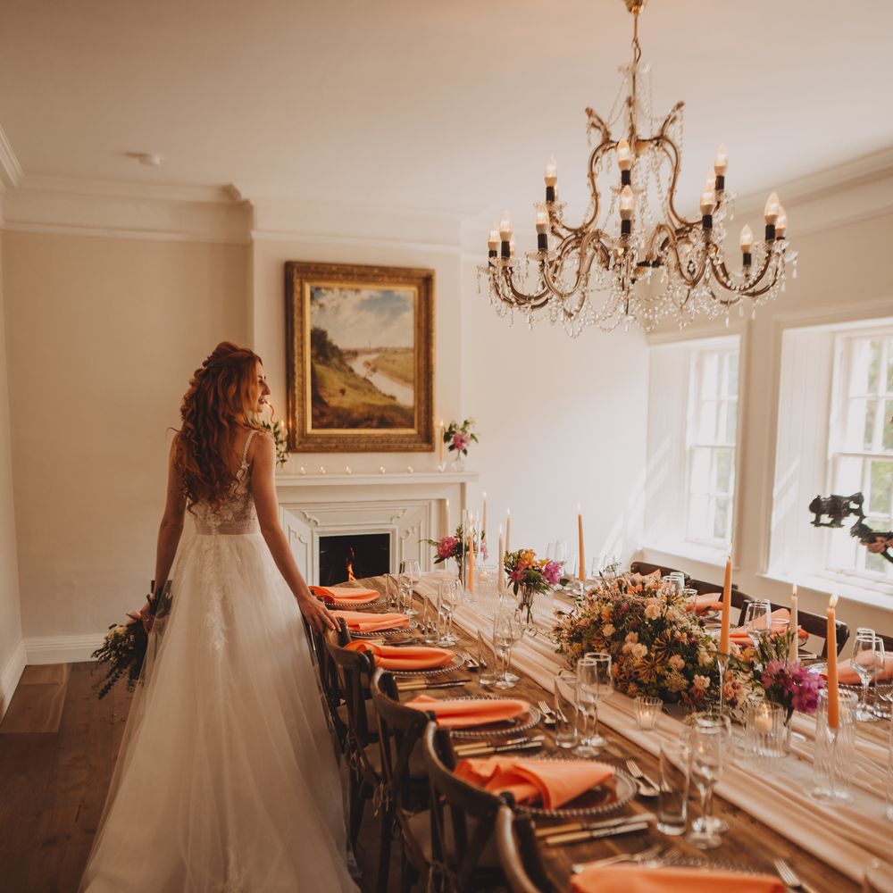 Intimate wedding breakfast at Scottish venue