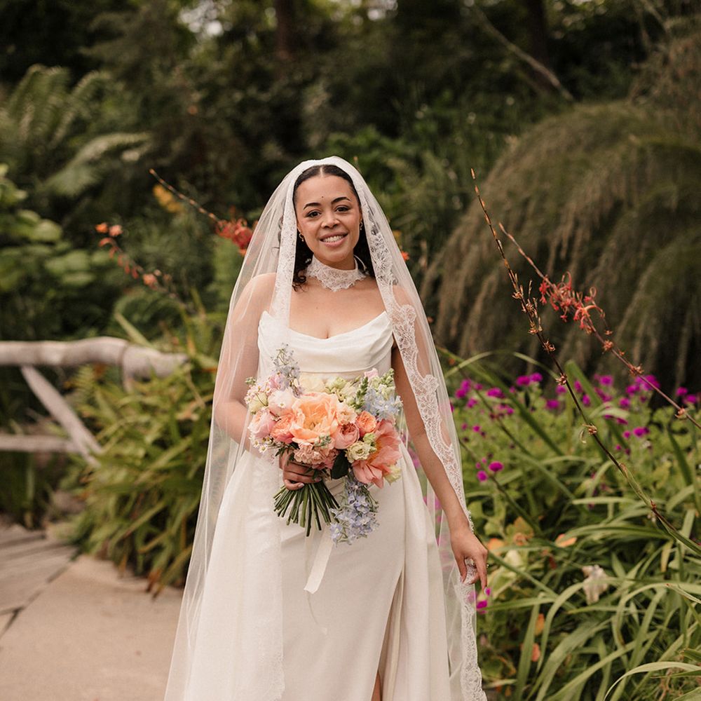 bride-in-strapless-corset-wedding-dress-and-embroidered-edge-wedding
