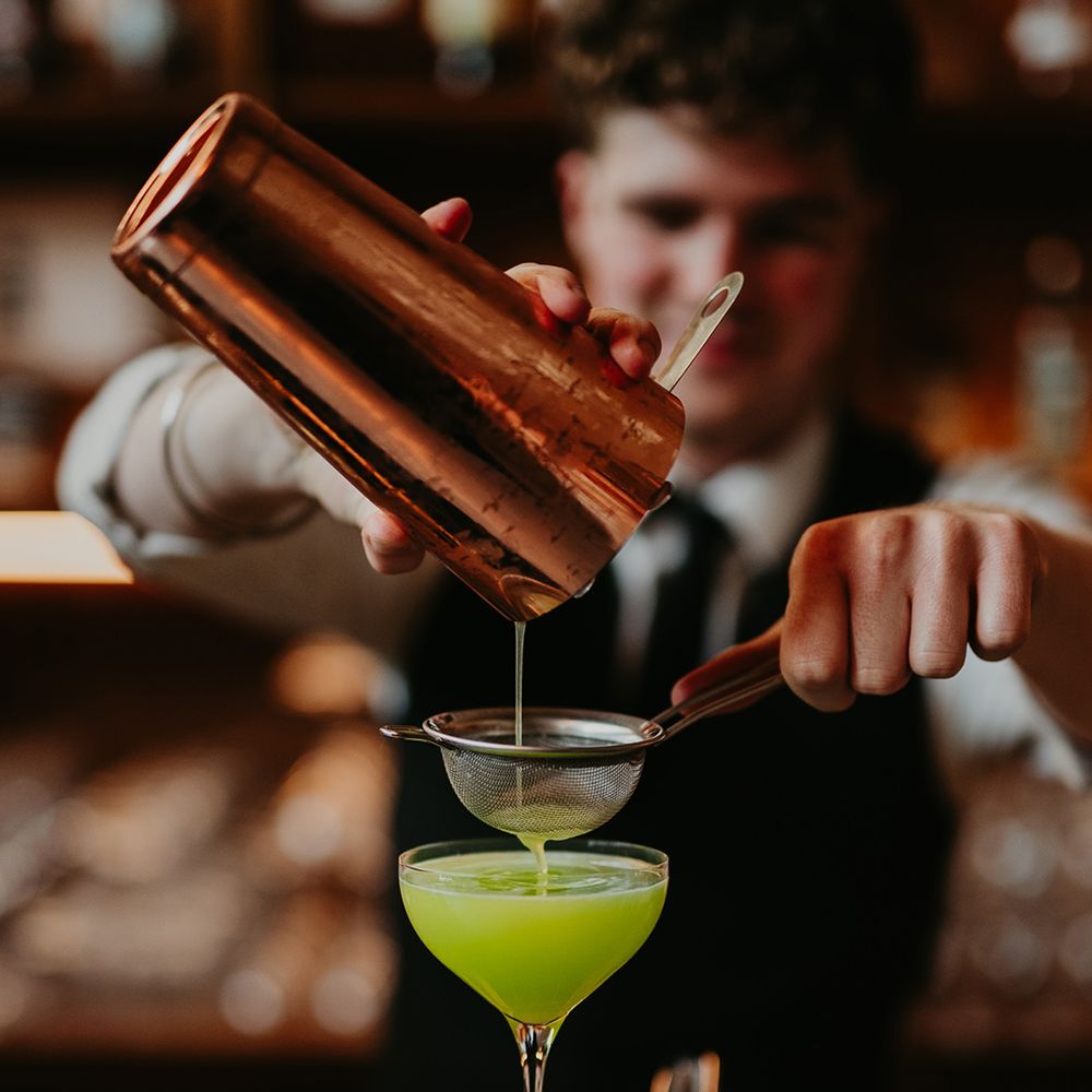 neon-green-lime-wedding-cocktail