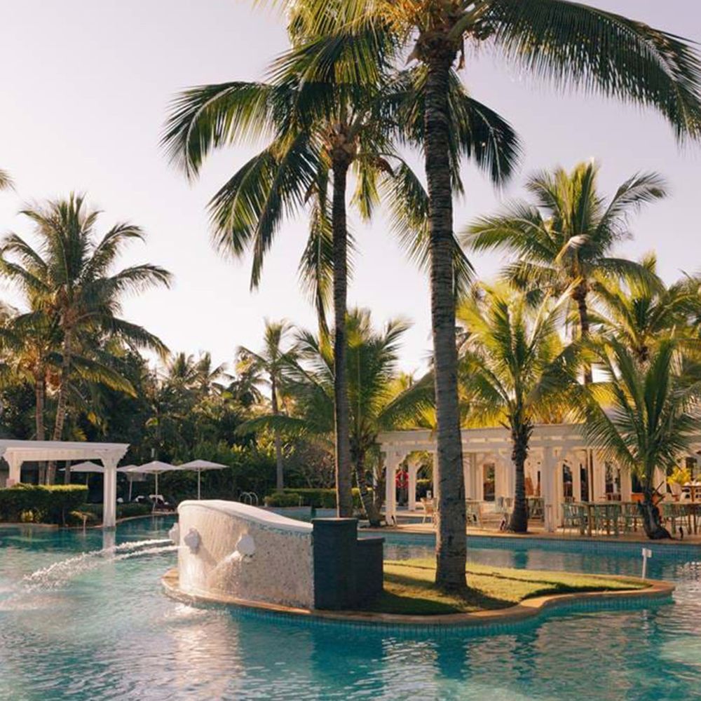 Main pool at Sugar Beach in Mauritius 