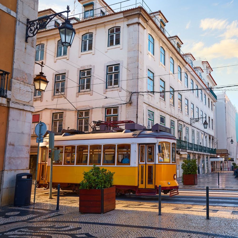 Tram line in Lisbon 