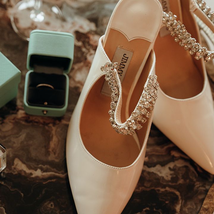 jimmy-choo-wedding-shoes-with-tiffany-and-co-wedding-rings