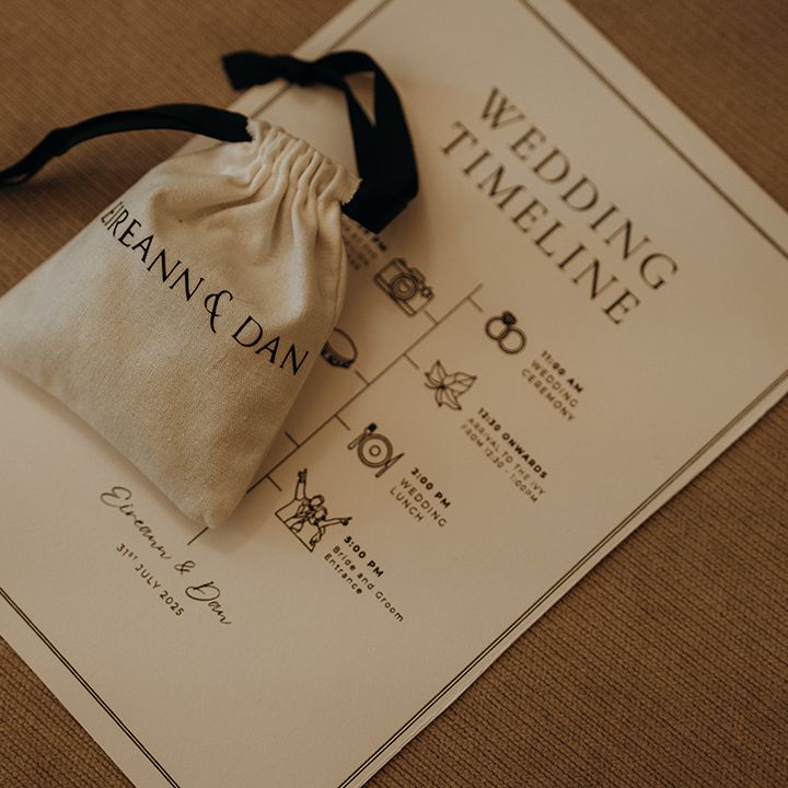 wedding-planning-timeline-with-wedding-rings-in-personalised-bag