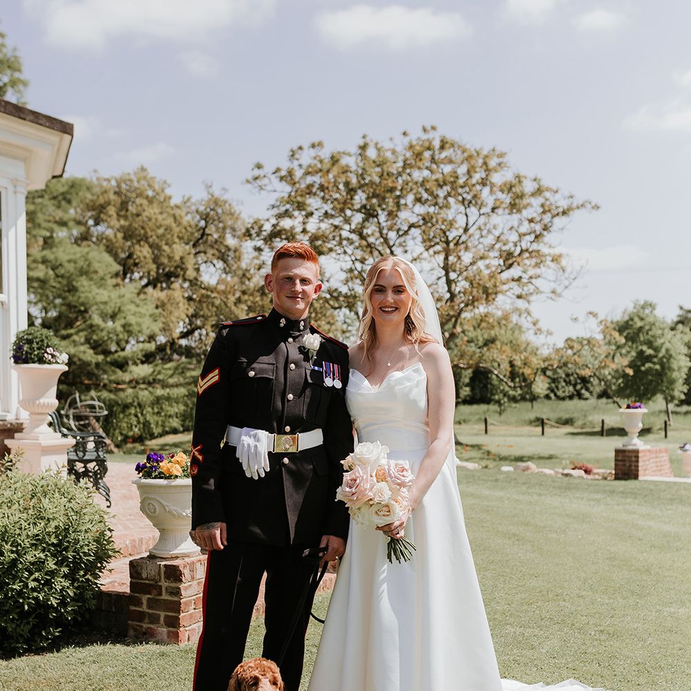 pets-at-weddings-with-dog-at-military-wedding.