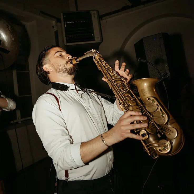 Contemporary London Wedding at Trinity Buoy Wharf with Live Saxophonist