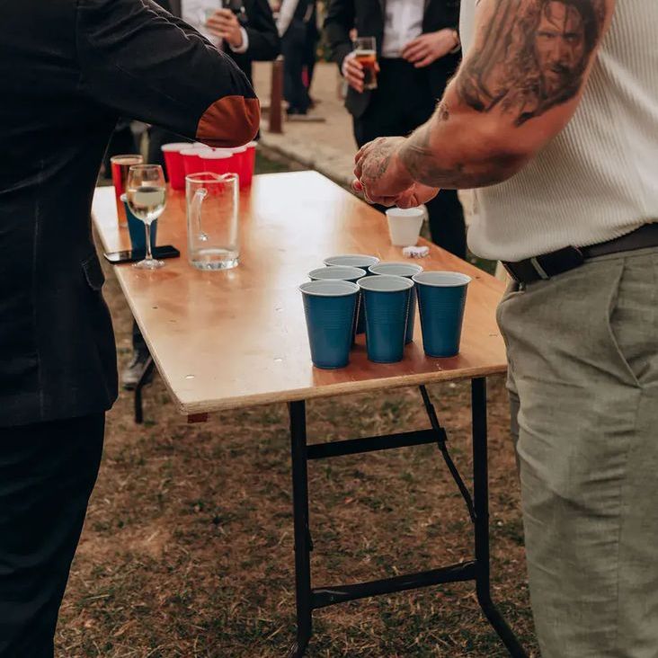 Outdoor Wedding Entertainment Beer Pong Game