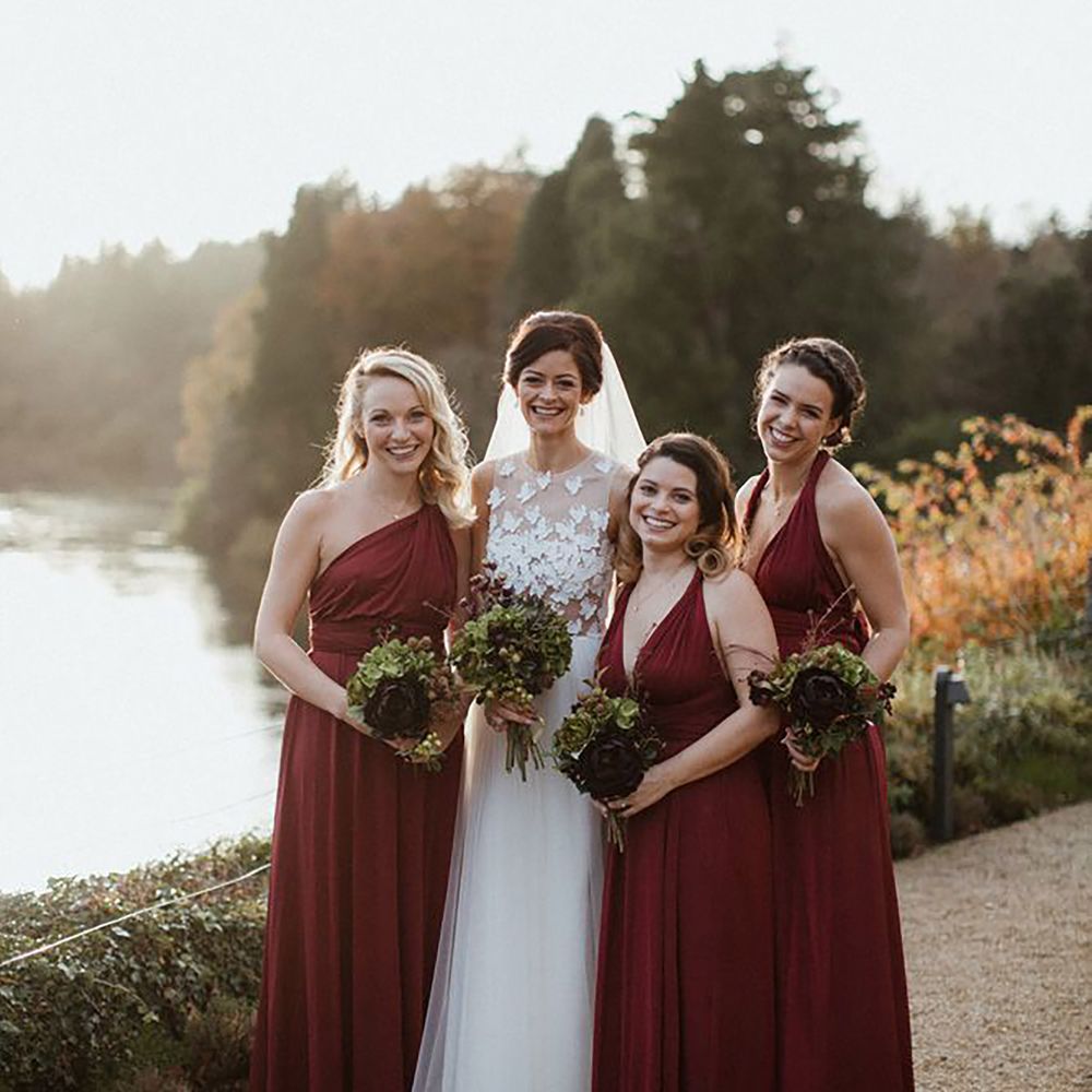 Burgundy bridesmaid dresses