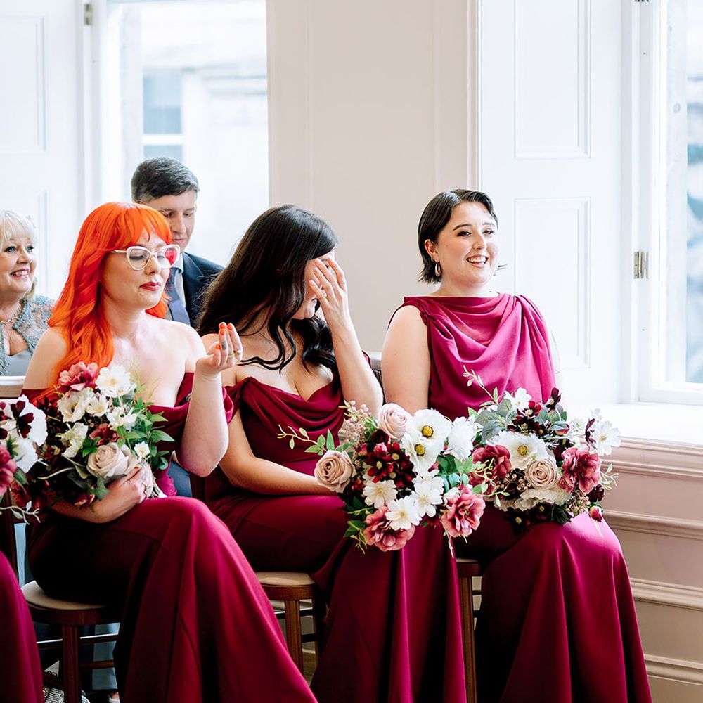 Burgundy bridesmaid dresses