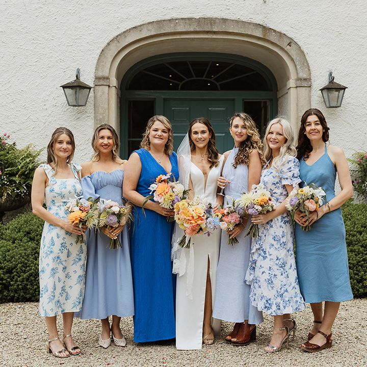 bridesmaids-in-blue-bridesmaid-dresses