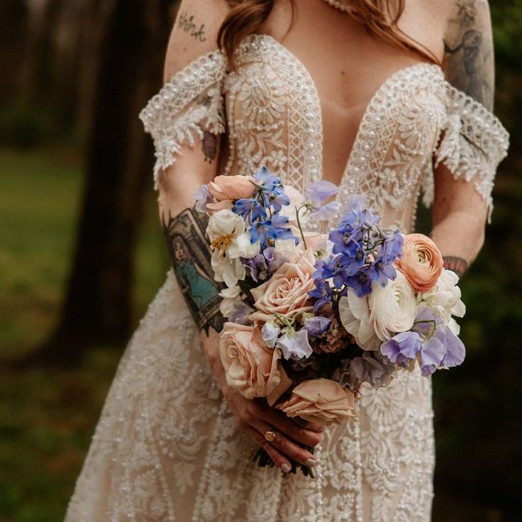 Spring Purple Bridal Bouquet