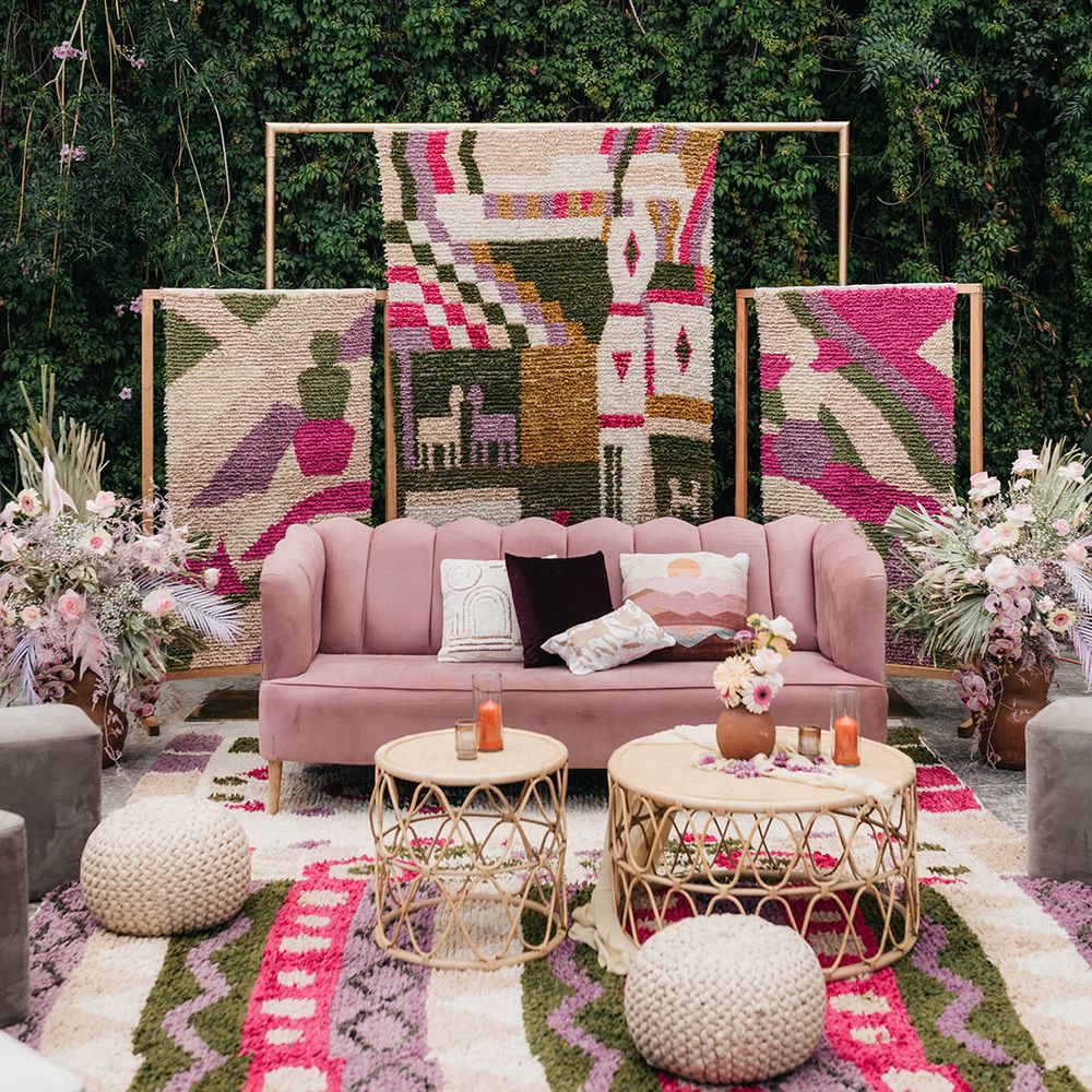 geometric-pink-and-purple-furniture-seating-area