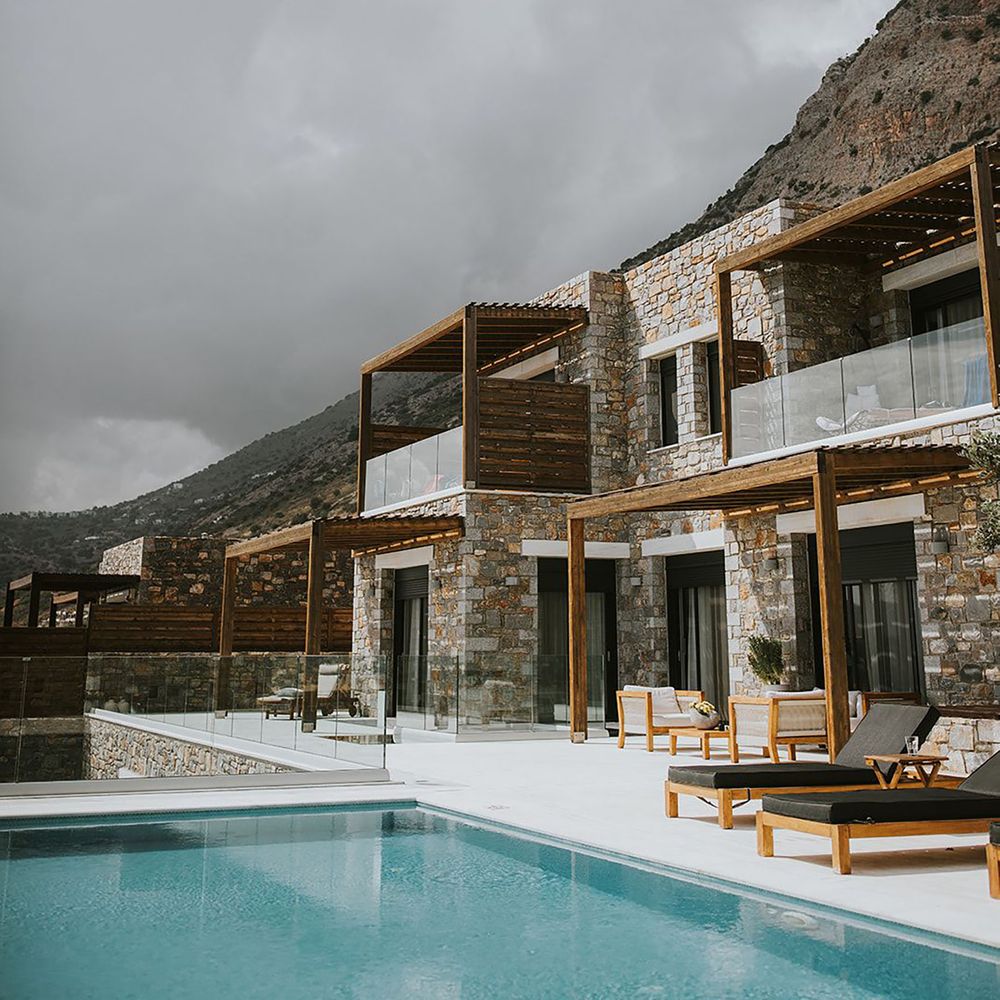 All inclusive honeymoon destination with pool in crete, greece