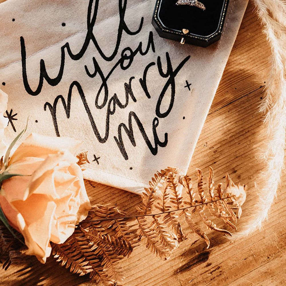 Will you marry me banner 