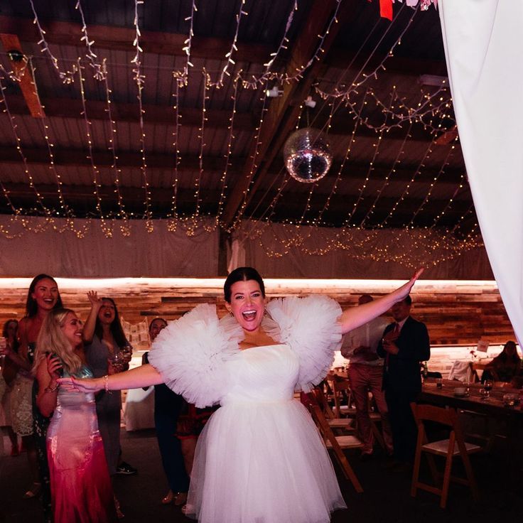 Statement tulle engagement party dress