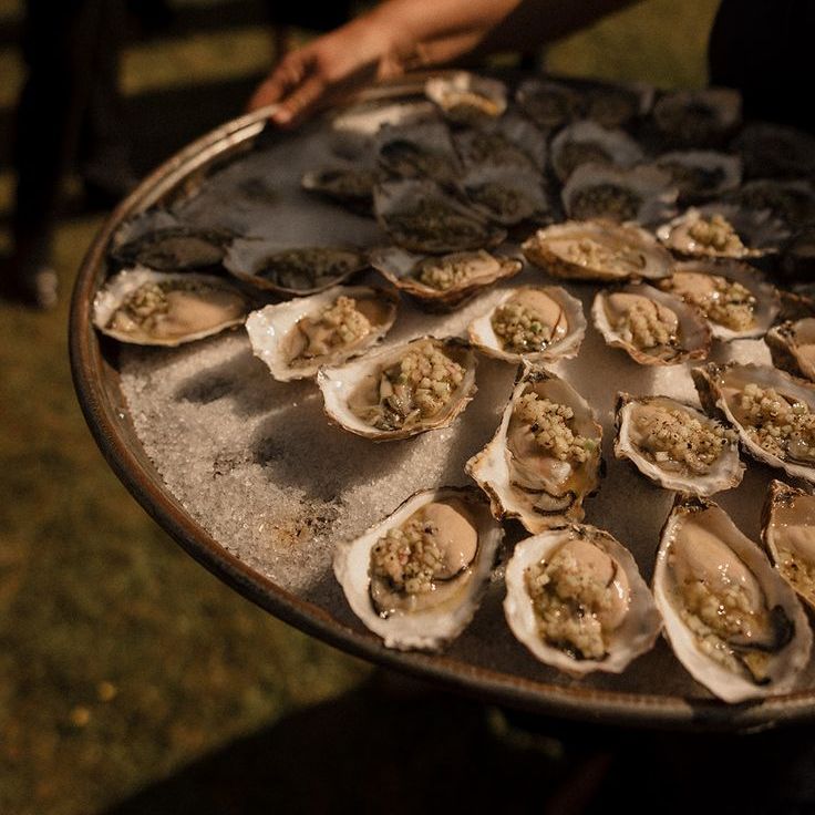 Large Iced Tray of Oysters For Engagement Party