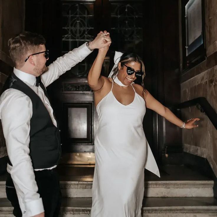 Monochrome Black & White Luxe Wedding at Wollaton Hall with Champagne Tower