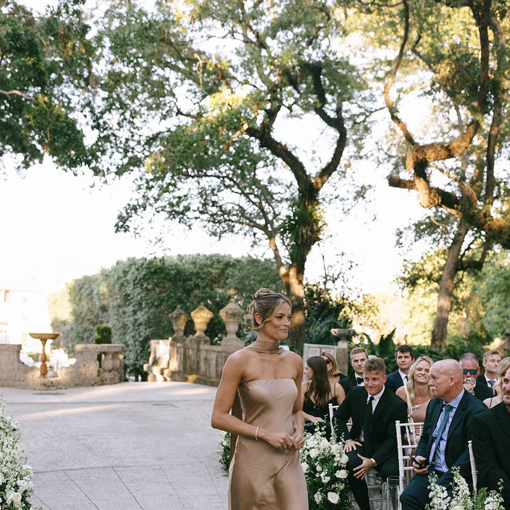 bridesmaid-in-brown-satin-bridesmaid-dress-with-scarf