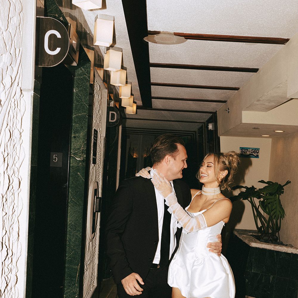 Fiancees celebrating together on their engagement 