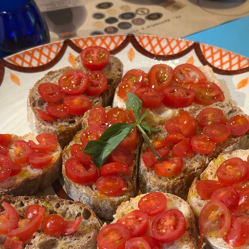 Dr Kavvadia Olive Oil Farm bruschetta tasting 