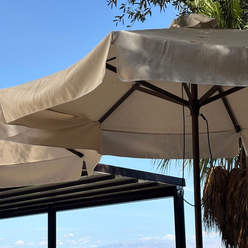 Valmar Corfu hotel main buffet restaurant outdoor seating