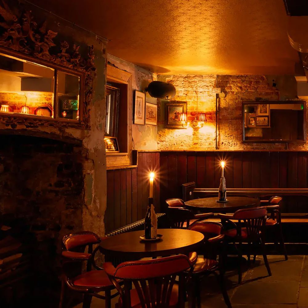 Brunswick House engagement party venue cellar bar