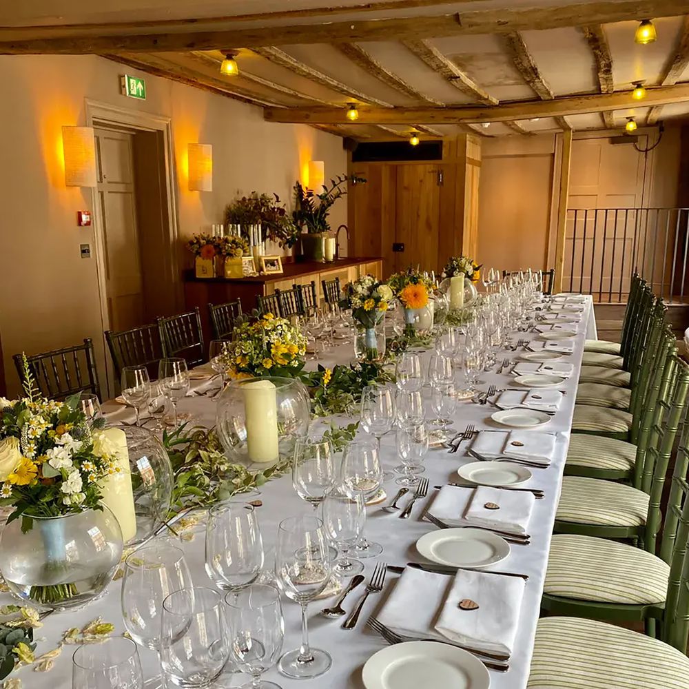 The George In engagement party venue long room