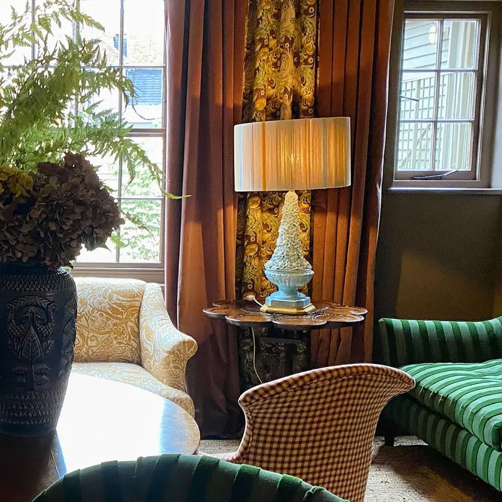 The George In engagement party venue sitting room