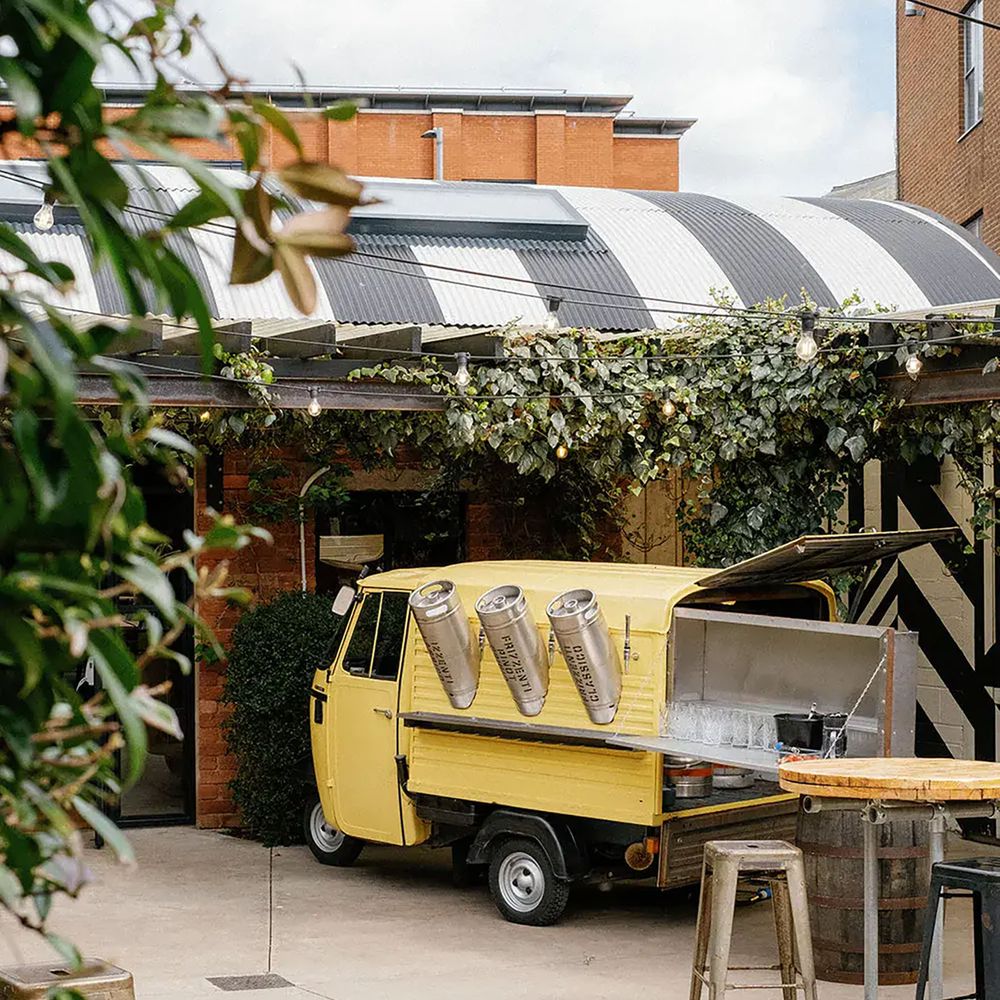 The Shack Revolution engagement party venue outdoor space